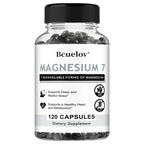 Magnesium 7 Supplement, Natural Magnesium Capsules for Heart, Sleep, and Metabolism Support with Vitamin B6, Vegan, Non-GMO