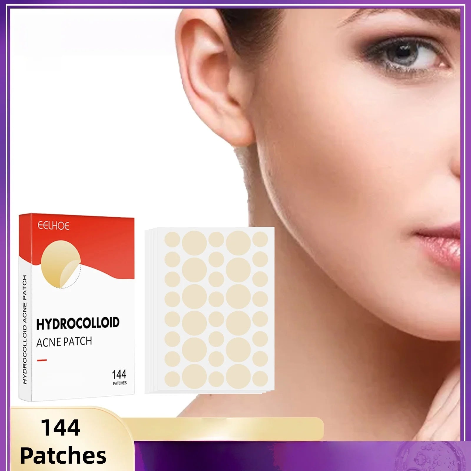 144 Patches Hydrocolloid Acne Pimple Patch Round Shape for Covering Zits and Blemishes - Path to Self-Improvement