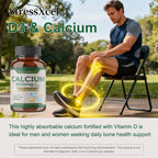Calcium+Vitamin D3 for Best Absorption-Supports Immune Health,Bones & Teeth,Support Cardiovascular Health,Improve Sleep Quality‌