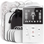 EMS Muscle Stimulator TENS-EMS Machine for Home Use,Muscle Toning Device &Recovery Massager with Electrodes Pads for Pain Relief