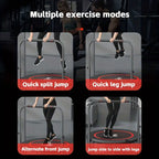 48in silent trampoline with adjustable handle, fitness trampoline, bungee jumping aerobic trainer, suitable for adult exercise - Path to Self-Improvement