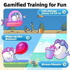 Breathing Trainer with Electric Manometer for Lung Expander Respiratory Muscle Trainer Therapy Inspiratory Expiratory