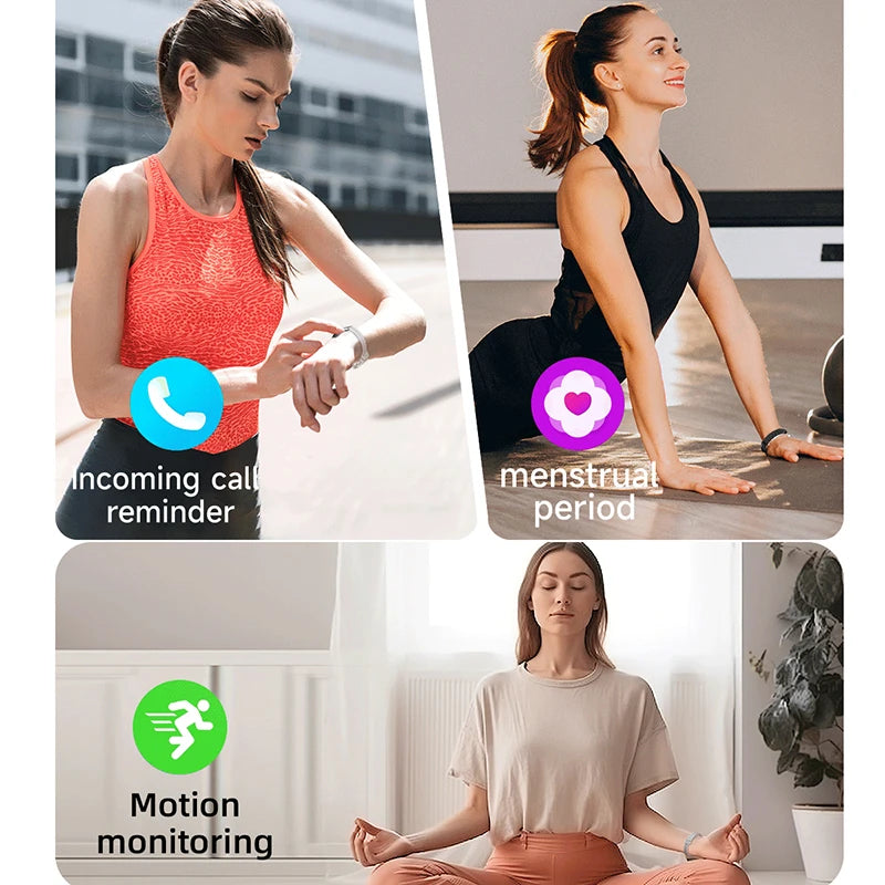 New Health Smart Bracelet Men Women Fitness Sports Band Stress Test HRV Monitor Waterproof Pedometer Smart Watch for Android iOS - Path to Self-Improvement