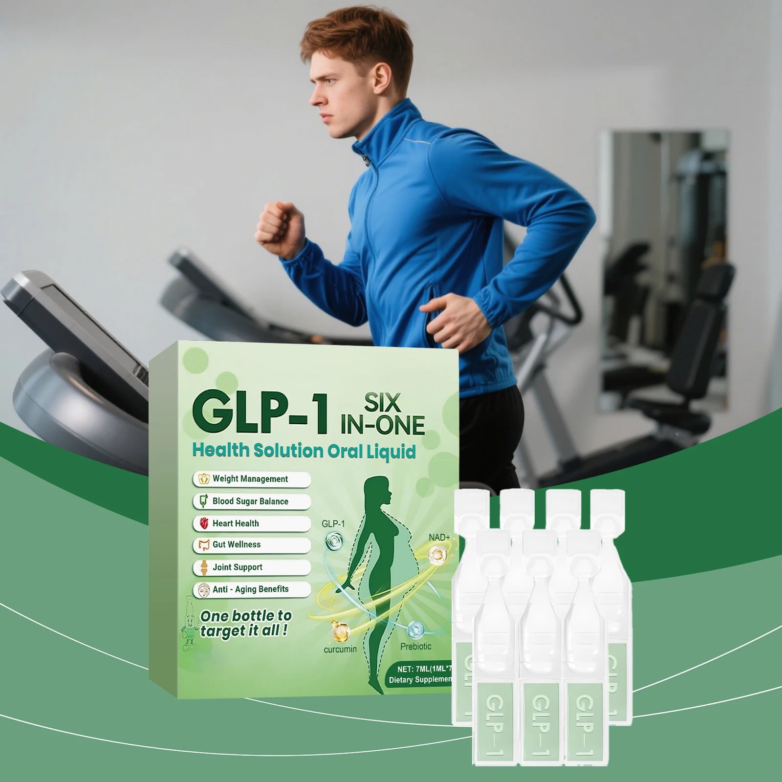 GLP-1 Moringa Leaves Light Body Dietary Supplement Stimulate Metabolism Increase Satiety Promote Microcirculation Body Care Drop