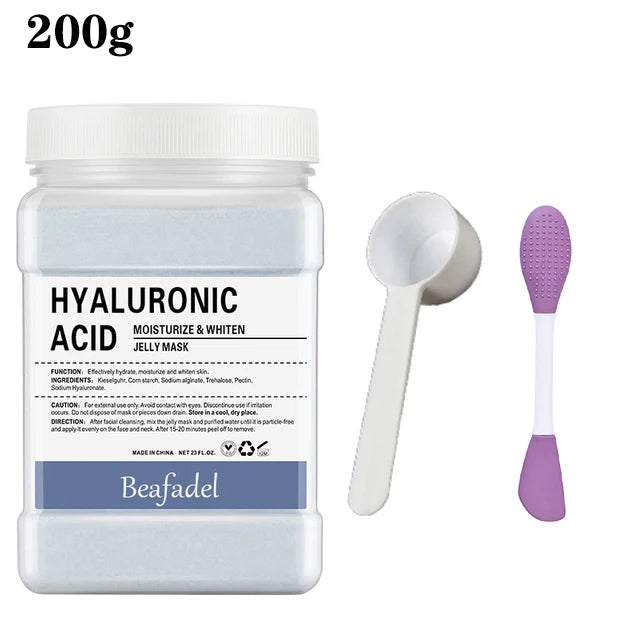 650g/200g Hydro Soft Jelly Mask Powder DIY  jelly Masks Peel Off Hyaluronic Acid Facial Skin Care Rose Mask For Face