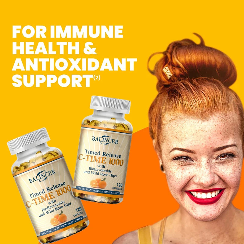 1000 Mg Vitamin C Contains Wild Rosehips-Promotes Collagen Production, Boosts Immunity, Strong Antioxidant, Supports Skin Health - Path to Self-Improvement
