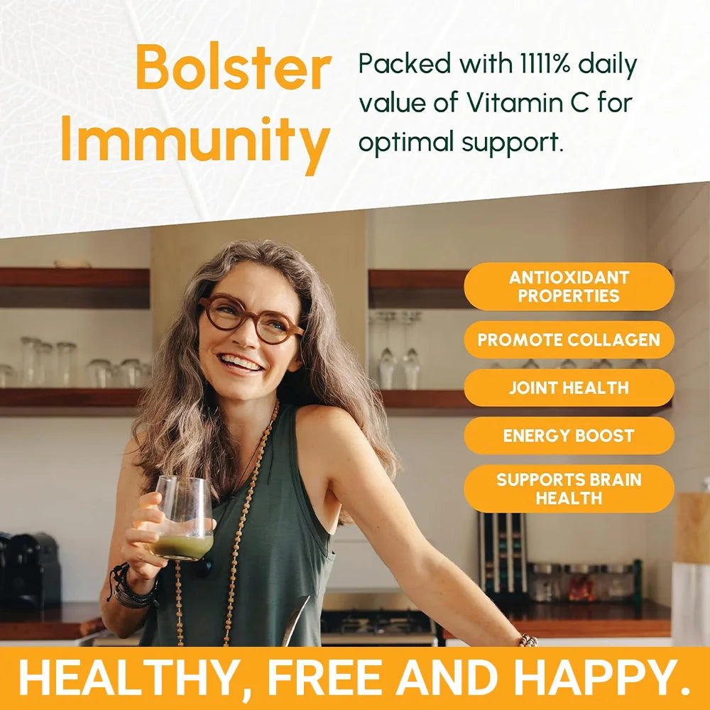 Vitamin C W/Rose Hips & Acerola | 1000mg | Two-Stage Timed-Release Healthy Immune Function, Skin, Hair & Nails Support | Non-GMO - Path to Self-Improvement