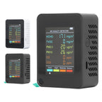 Air Quality Monitor Portable LCD Backlight Screen CO2 TVOC HCHO PM2.5 PM10 Detector with Alarm Indoor CO2 Monitor Air Monitor - Path to Self-Improvement