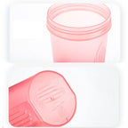 400ML Shaker Bottle Plastic Protein Shakes Bottle with Whisk Leakproof