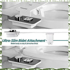 Bidet Attachment Non-Electric Bidet Toilet Seat Sprayer With Pressure Controls Dual Nozzles For Frontal Rear Wash B