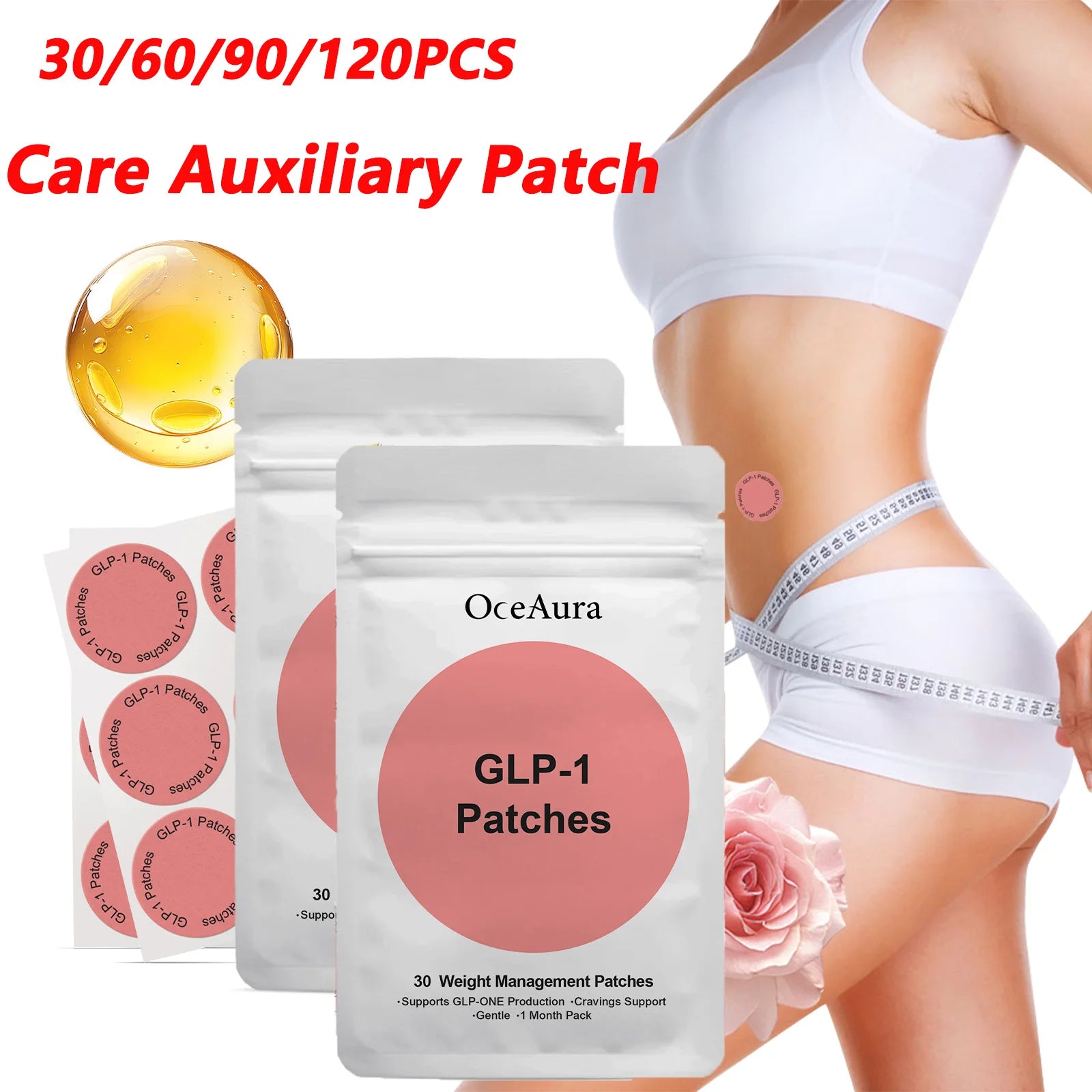 GLP-1 Weight Management Patches Body Shaping Slimming Burning Fat Improve Stomach Belly Ensure Lasting Weight Loss Results