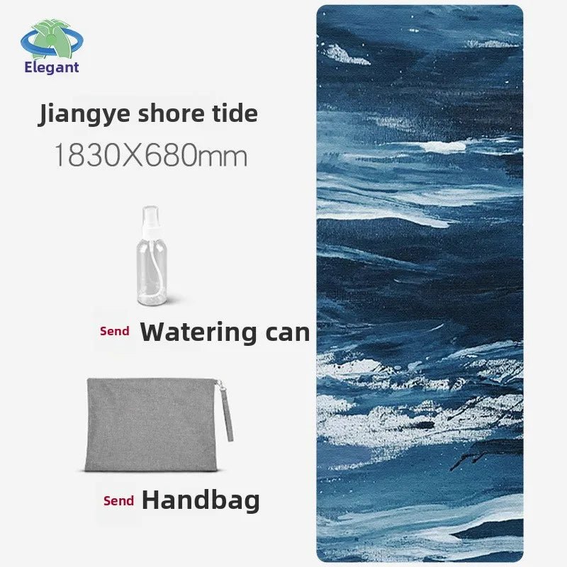 Chamois Yoga Mat Collapsible Portable Suede Yoga Towel Dance Movement Fitness Jump Rope Non-slip Floor Mat Exercise Mat  Gym Mat - Path to Self-Improvement