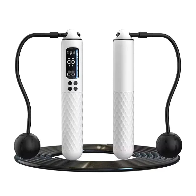 New rechargeable USB Electronic Technology Jump Rope Wire Rope Adjustable Jump Rope Trainer Digital Wireless Calorie Counter