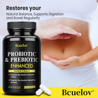 Prebiotics and Probiotics Capsules - Supports Gut Health, Digestion, Metabolism, and Weight Management, Regulating Emotions