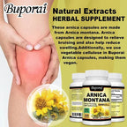 Arnica Montana Capsules - Suitable for Bruises and Swelling, Relieves Pain, Improves Mood, and Boosts Immunity - 120 Capsules - Path to Self-Improvement