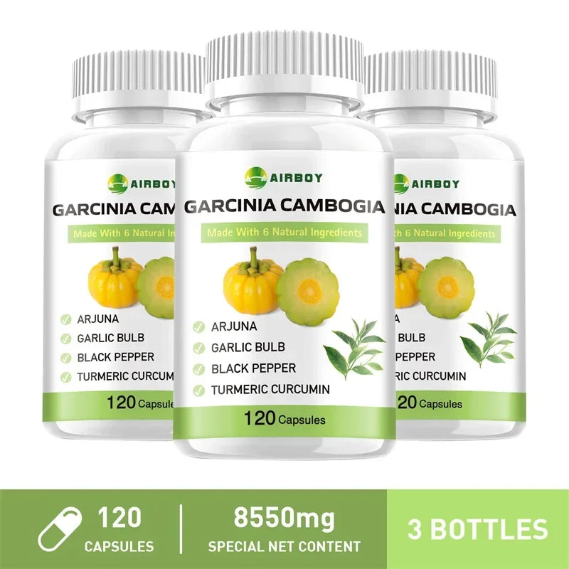 Garcinia Cambogia Capsules - Fat Burning, Weight Management, Appetite Suppression, Metabolism Boosting