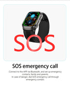 NEW Air Pump Airbag Blood Pressure Accurate Diagnosis Smart Watch ECG Temp Blood Fat Uric Acid Men Three High Monitor Smartwatch - Path to Self-Improvement