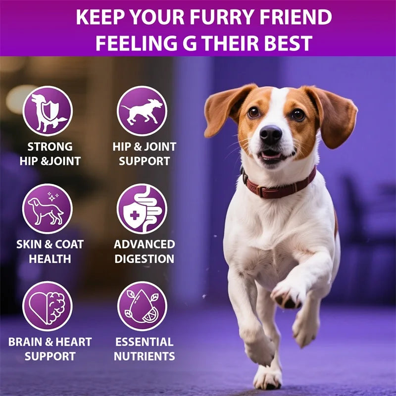 Dog Multivitamἱn - Promotes Healthy Skin and Coat, Supports Joint Health, Relieves Allergies and Aids Digestive Function - Path to Self-Improvement