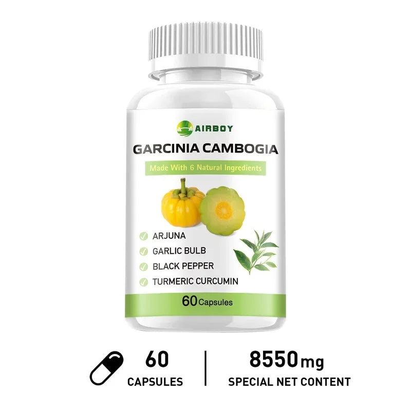 Garcinia Cambogia Capsules - Fat Burning, Weight Management, Appetite Suppression, Metabolism Boosting