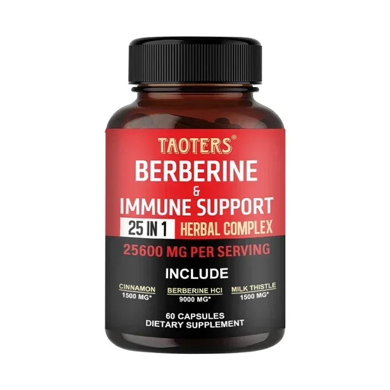 Berberine Capsules – Contains Ceylon Cinnamon To Support Healthy Metabolism, Promotes Immunity, Suitable for Men and Women