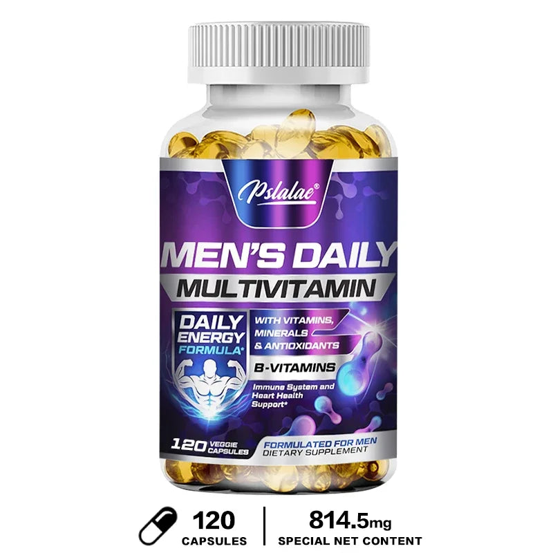 Men's Daily Multivitamin Supplement - Provides Cognitive Brain Health, Energy and Stamina, and Muscle Mass - Path to Self-Improvement