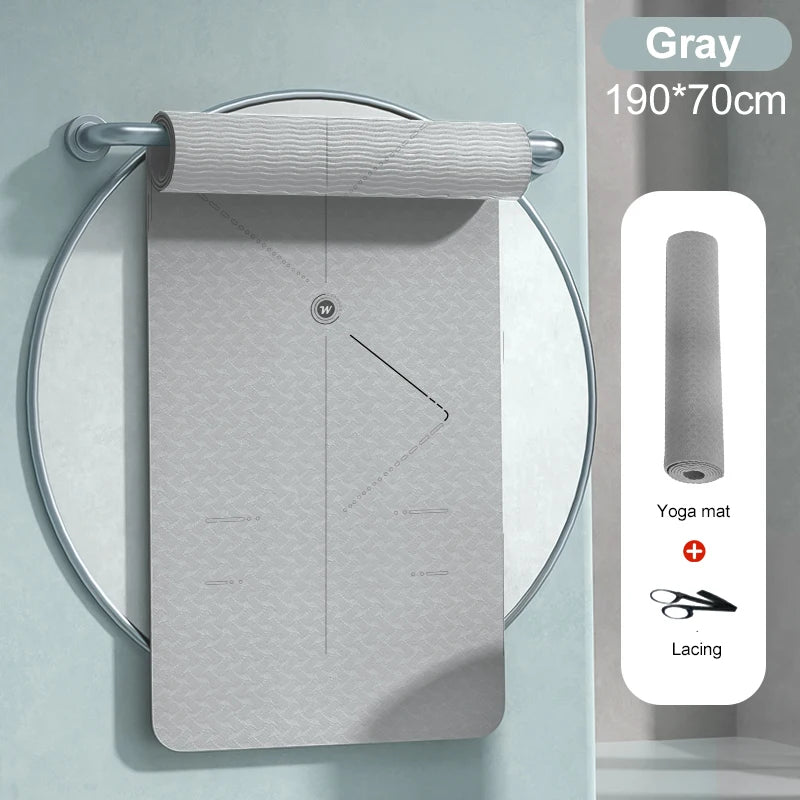 190CM Non Slip Yoga Mat Durable Gym Fitness Mat Tasteless