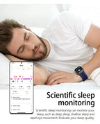 NEW Air Pump Airbag Blood Pressure Accurate Diagnosis Smart Watch ECG Temp Blood Fat Uric Acid Men Three High Monitor Smartwatch - Path to Self-Improvement