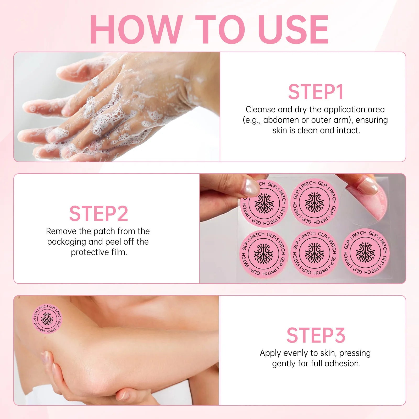 GLP-1 BODY PATCHES Original 30 pcs | Made from pure plants for hunger control | metabolism support | maintain energy