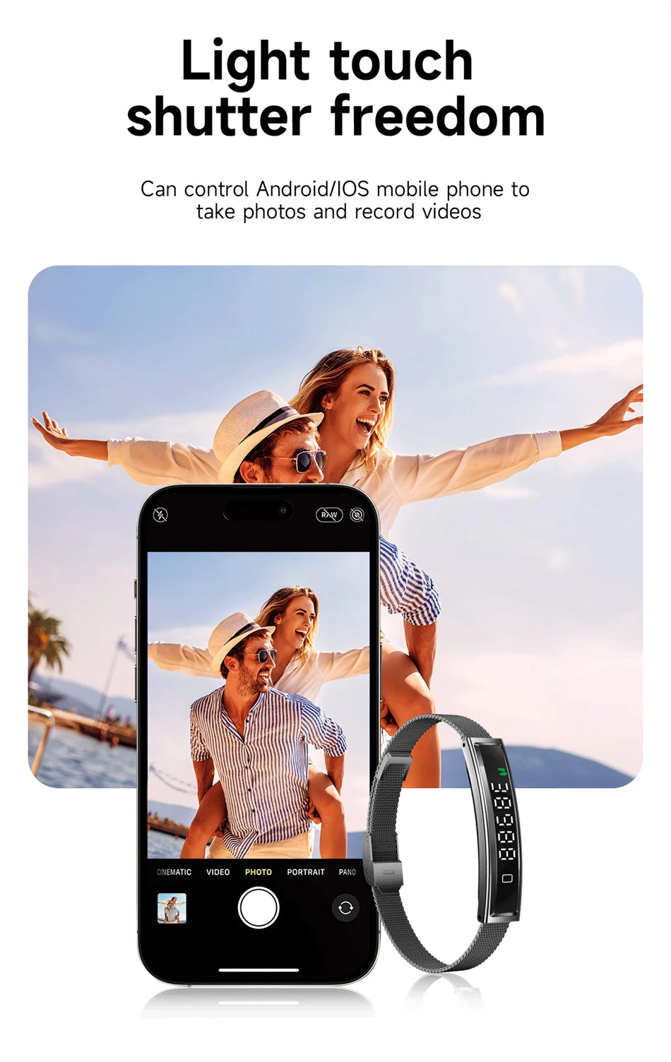 New Health Smart Bracelet Men Women Fitness Sports Band Stress Test HRV Monitor Waterproof Pedometer Smart Watch for Android iOS - Path to Self-Improvement