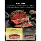 7-in-1 Small Electric Pressure Cooker with Slow Cooker Steamer Saute Sous Vide Warmer and Multi-Cooking Functions for Home Kitc