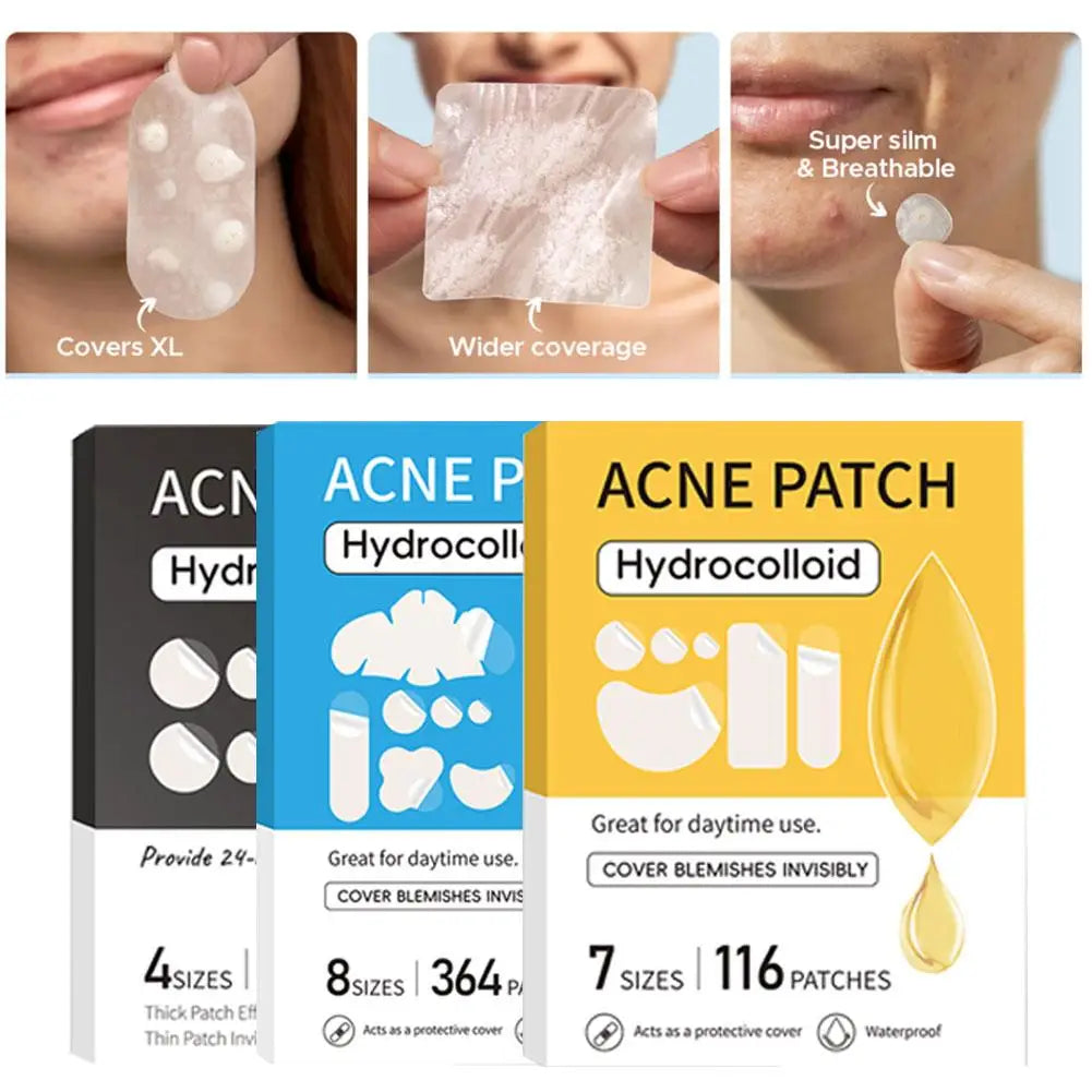Hydrocolloid Patch Acne Invisible Pimple Removal Multi-shape Mixing  Full Face Pimple Patches Beauty Makeup Face Care - Path to Self-Improvement
