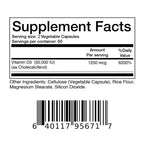 Vitamin D3 50000IU - Immune Support, Healthy Muscle Health, Strong Bones and Nervous System Health - Path to Self-Improvement