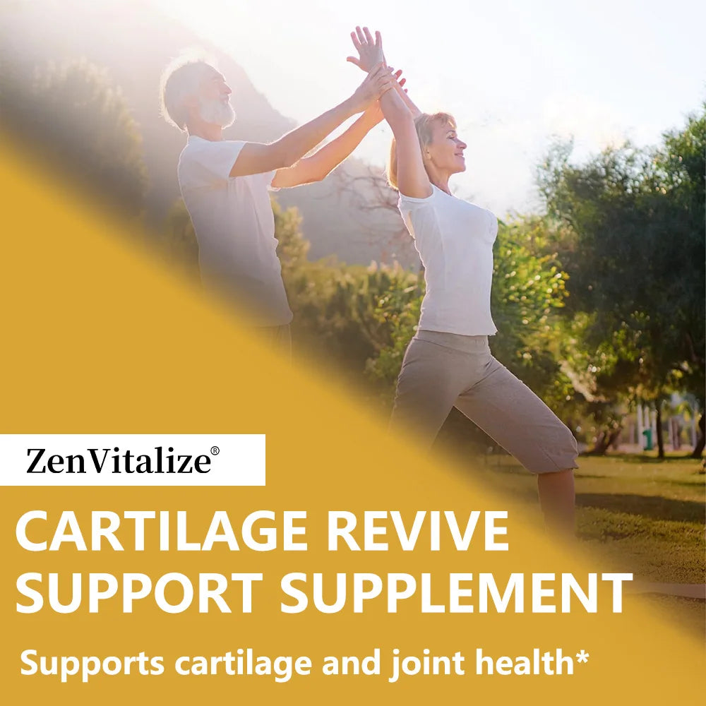 Cartilage Regeneration Supplement - Contains Type II Collagen, Glucosamine, MSM, Vitamin D3, Vitamin C - Promotes Joint Mobility - Path to Self-Improvement