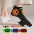 Wireless Ankle Heating Pad Electric Vibration Massage Heated Foot Hand Wrap for Wrist Ankle Rechargeable Heating Wristband Brace - Path to Self-Improvement
