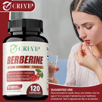 Berberine Capsules - Supports Immune Function, Promotes Cardiovascular Health, Energy Metabolism, and Improves Digestion