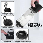 Portable Blender 600ML Electric Juicer Fruit Mixers 4000mAh USB Rechargeable Smoothie Mini Blender Personal Juicer - Path to Self-Improvement