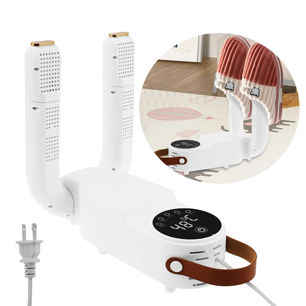 Electric Boot Dryer US Plug Telescopic Boot Warmer Quiet Folding Drying Rack&Heat Blower Portable Boot Warmer for Boots Sneakers