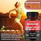 Berberine Capsules – Contains Ceylon Cinnamon To Support Healthy Metabolism, Promotes Immunity, Suitable for Men and Women