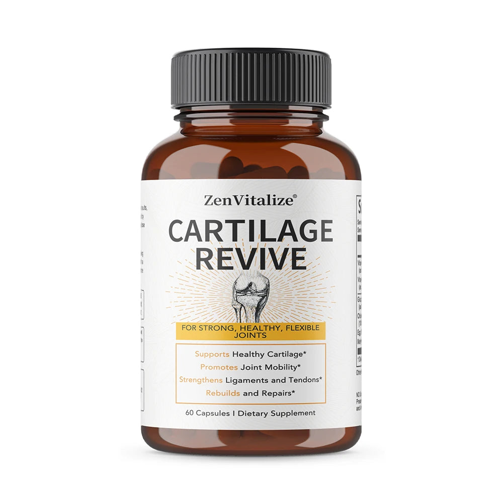 Cartilage Regeneration Supplement - Contains Type II Collagen, Glucosamine, MSM, Vitamin D3, Vitamin C - Promotes Joint Mobility - Path to Self-Improvement