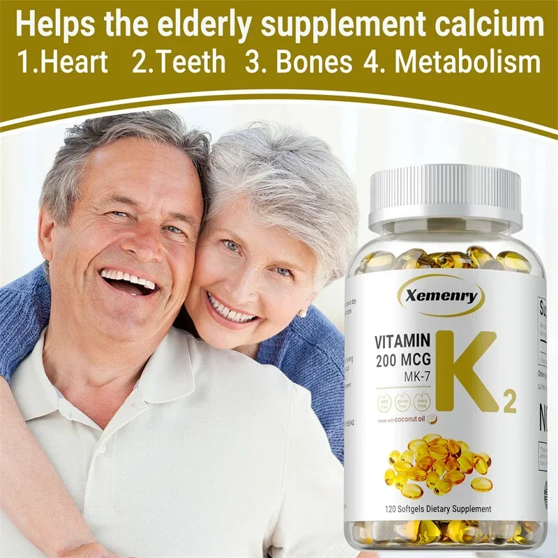 Vitamin K2 MK-7 Supplement - Supports Immune Function, Joint & Heart Health, Superior Absorption, Boosts Energy, Non-GMO - Path to Self-Improvement