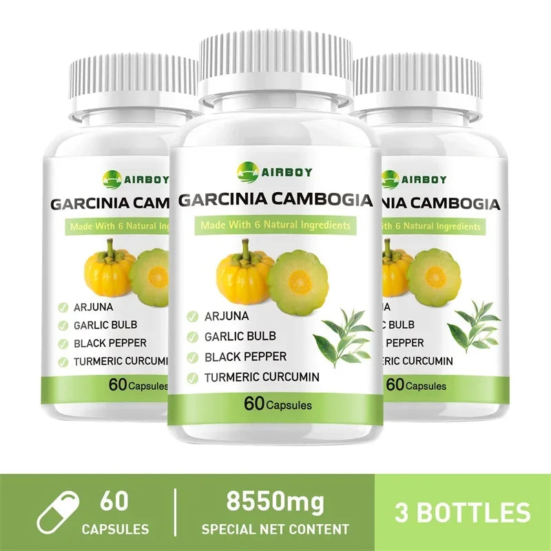 Garcinia Cambogia Capsules - Fat Burning, Weight Management, Appetite Suppression, Metabolism Boosting