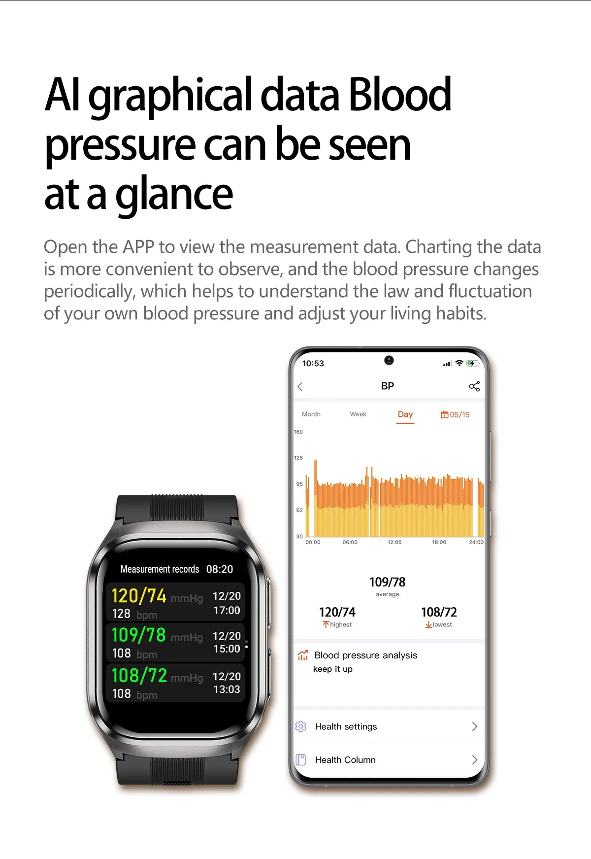 NEW Air Pump Airbag Blood Pressure Accurate Diagnosis Smart Watch ECG Temp Blood Fat Uric Acid Men Three High Monitor Smartwatch - Path to Self-Improvement