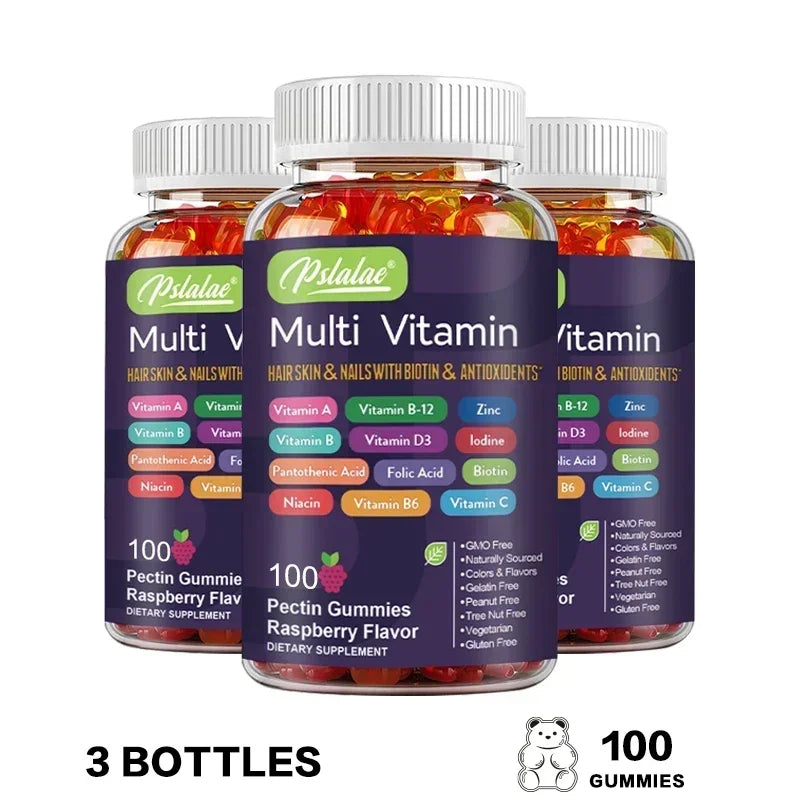 Multivitamin Gummies - To Provide Energy, for Skin, Hair and Nails Health, Support Immune, Overall Health - Path to Self-Improvement