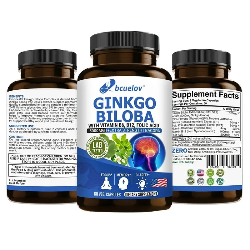 Advanced Nootropic Brain Booster Supplement  Improves Memory,Enhances Focus,Boost