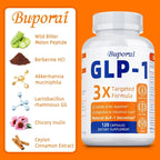 GLP-1 Supplement - Helps Reduce Weight and Bloating, Promotes Digestion and Gut Health, and Increases Satiety