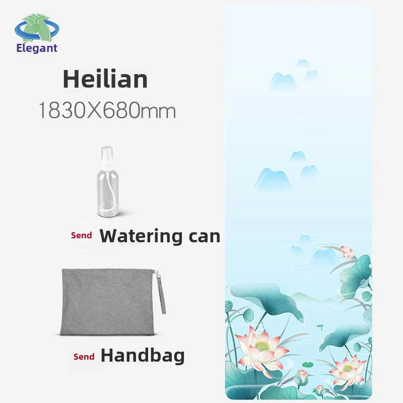 Chamois Yoga Mat Collapsible Portable Suede Yoga Towel Dance Movement Fitness Jump Rope Non-slip Floor Mat Exercise Mat  Gym Mat - Path to Self-Improvement