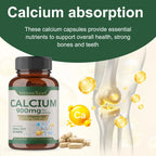 Calcium+Vitamin D3 for Best Absorption-Supports Immune Health,Bones & Teeth,Support Cardiovascular Health,Improve Sleep Quality‌