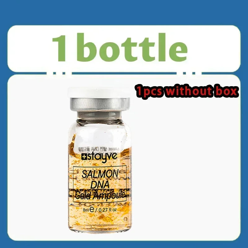 Stayve 8ml Salmon DNA Golden Ampoule Serum Kit Natural Ingredients, Moisturizing, Tender, Lifting, Firming Facial Care Skin - Path to Self-Improvement