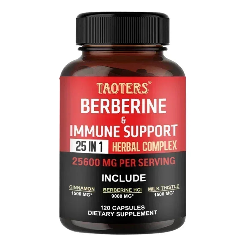 Berberine Capsules – Contains Ceylon Cinnamon To Support Healthy Metabolism, Promotes Immunity, Suitable for Men and Women