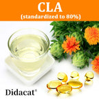 CLA Supplement 1000mg, 80% Active Conjugated Linoleic Acid for Women and Men, Support Weight Management & Fitness Goals, Non-GMO